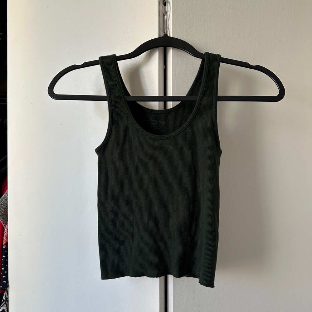 Brandy Melville Cropped Green Tank
